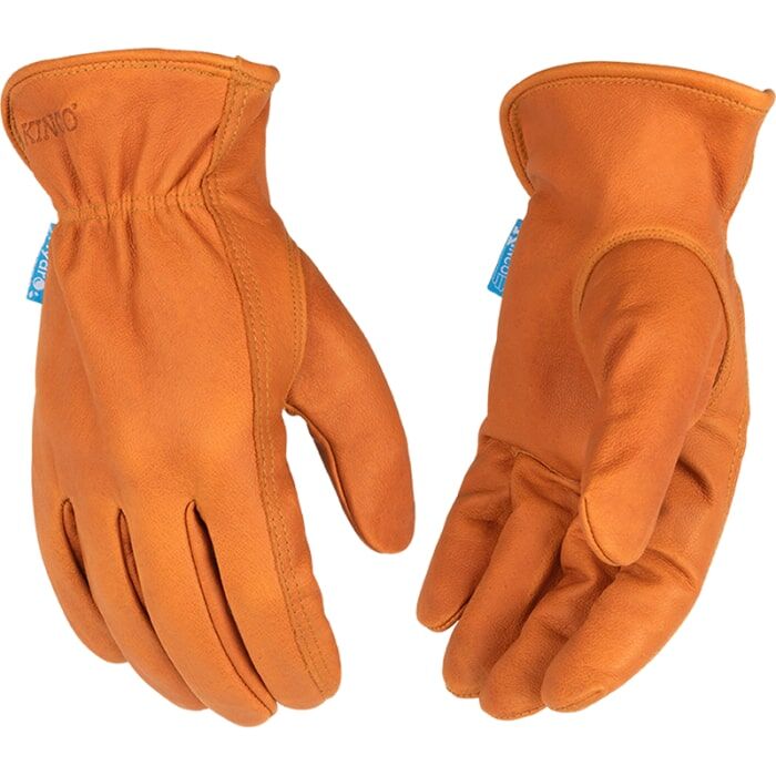 Kinco Water-Resistant Premium Buffalo Driver Gloves Rust