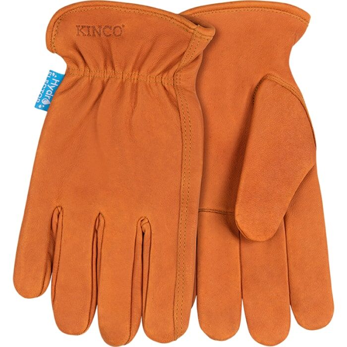 Kinco Water-Resistant Premium Buffalo Driver Gloves Rust