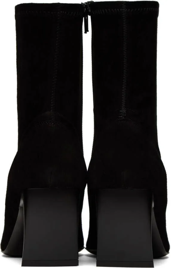 Black Snake Design Ankle Boots