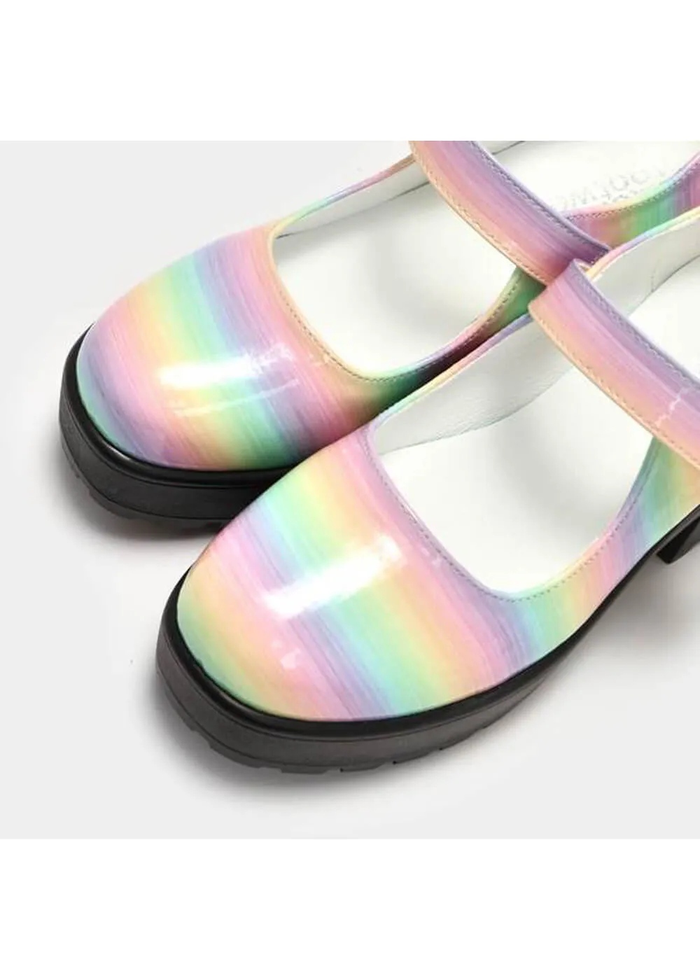 Koi Footwear Rainbow Mary Janes Pumps - Tira Candy Dreams Multi