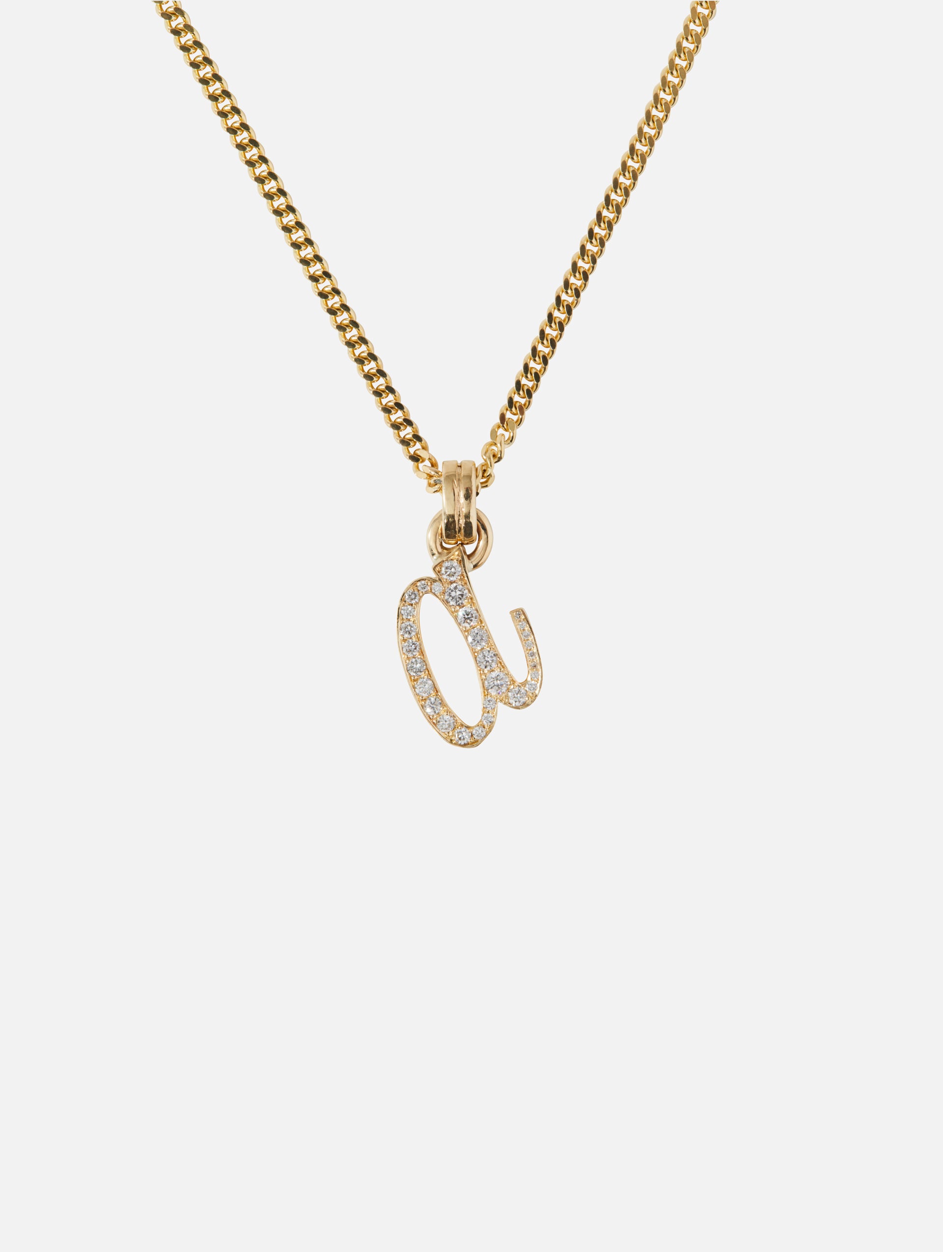 La Firma Necklace - Small Initial - Google SEO result: Shop the La Firma Necklace: Small Single Initial Option