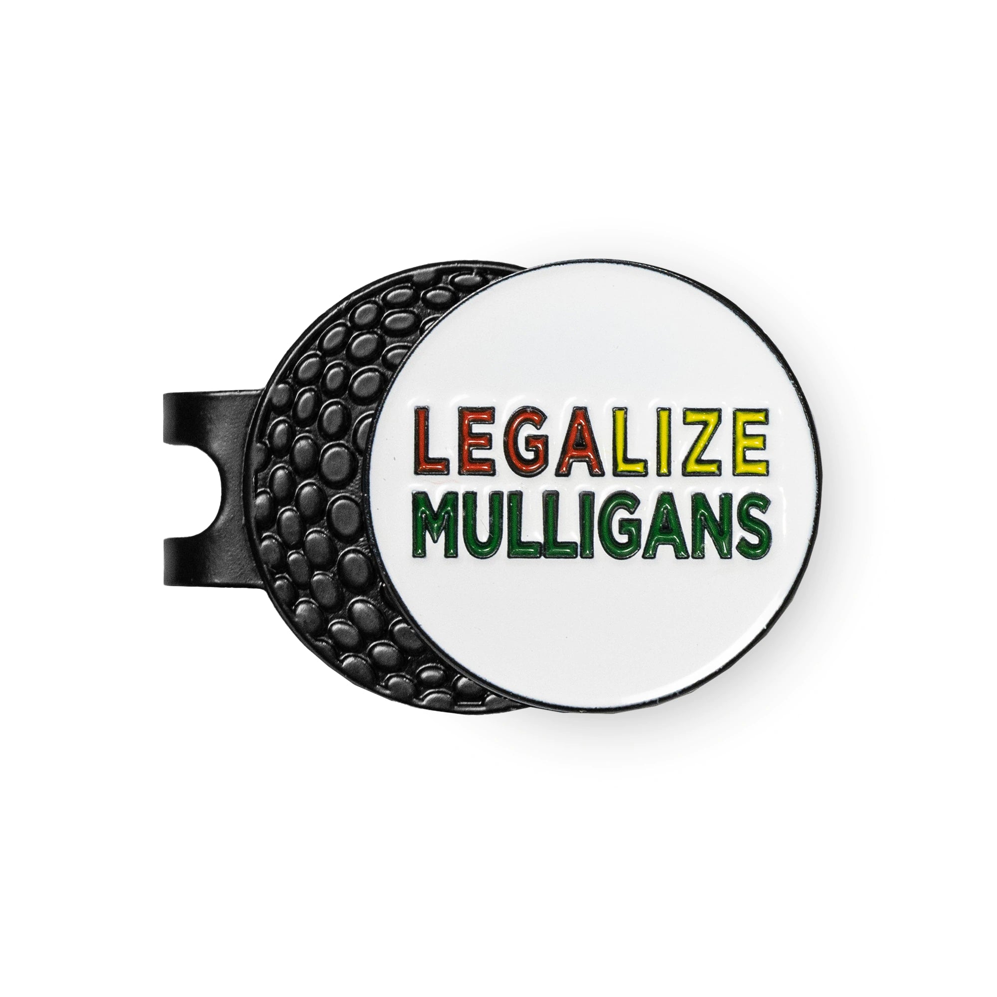 Legalize Mulligans Metal Hat Clip Golf Ball Marker