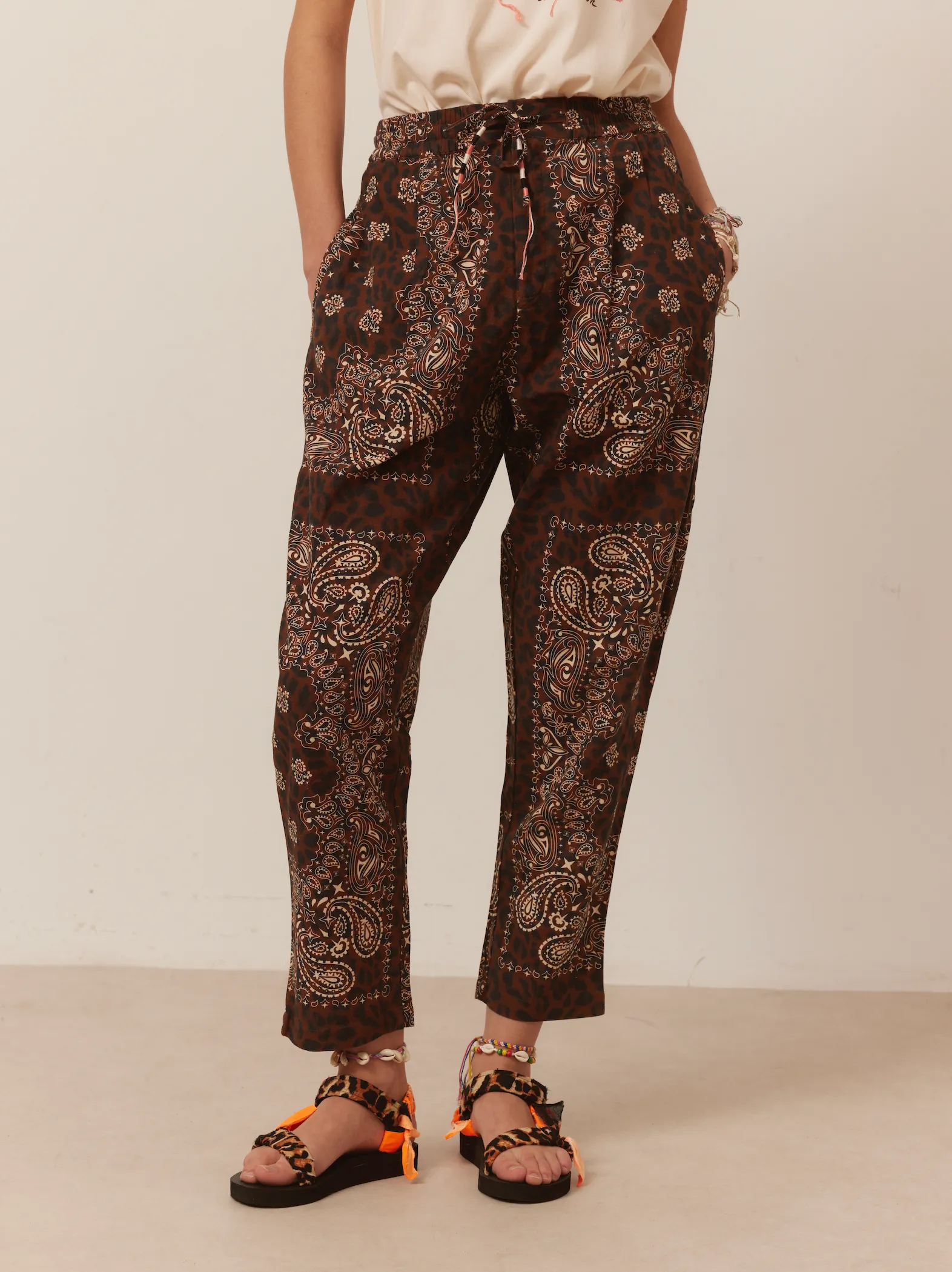 Spotted Print Trousers