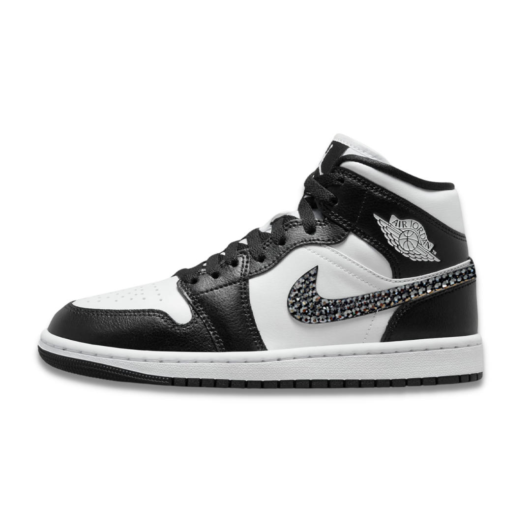 Limited Edition Air Jordan 1 Women Mid Black White