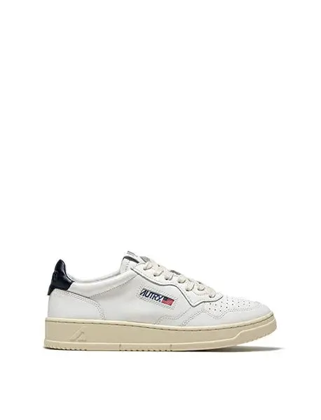 Low Leather Trainers White / Space - Autry Medalist