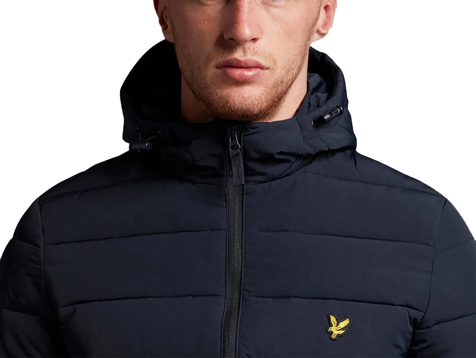 Lyle & Scott Dark Navy Hooded Puffer Jacket