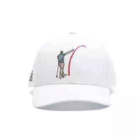 Mad Slicer White SnapBack Golf Hat - Curved Brim: Golf Hat, Curved Brim, White Hat, SnapBack Hat, Mad Slicer