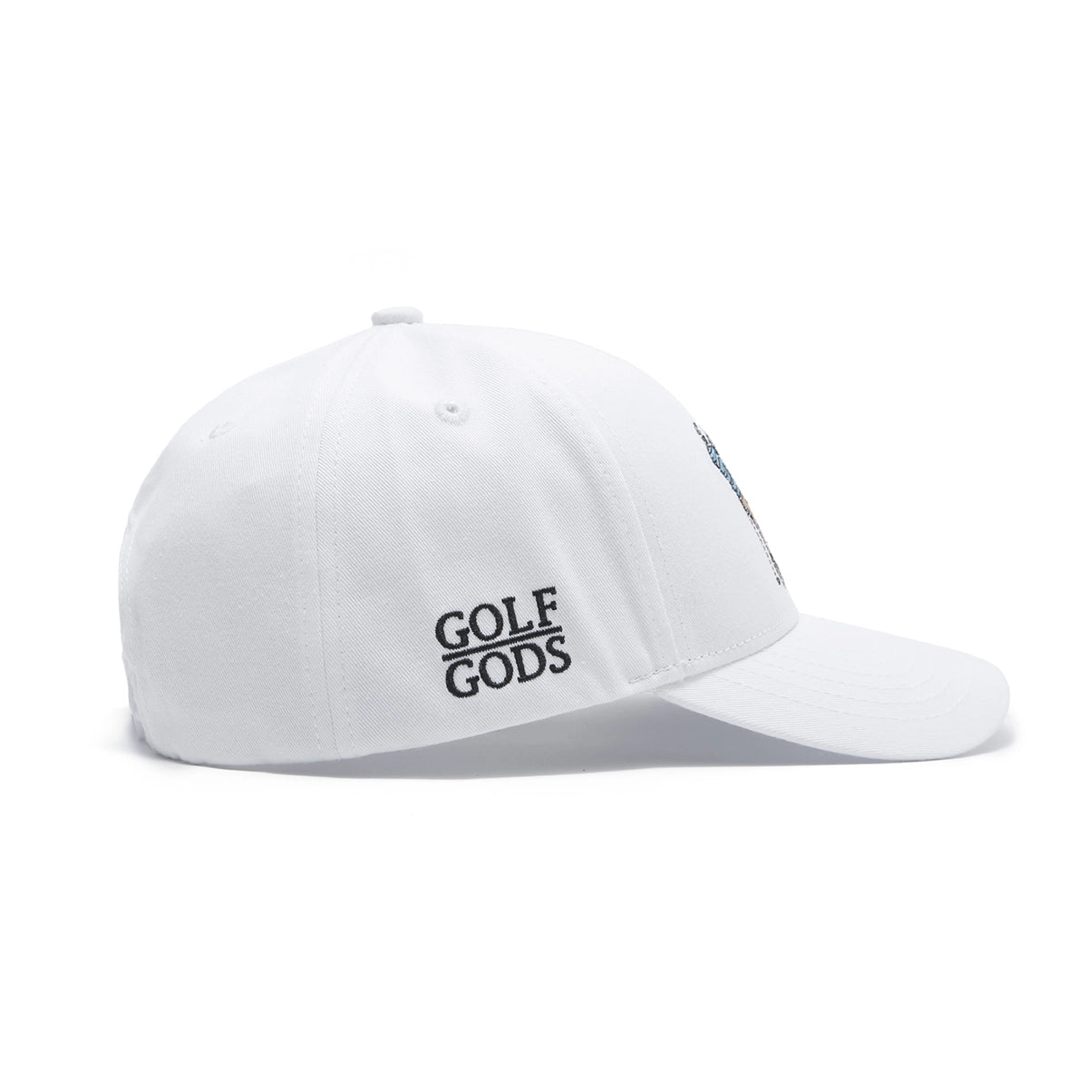 Mad Slicer White SnapBack Golf Hat - Curved Brim: Golf Hat, Curved Brim, White Hat, SnapBack Hat, Mad Slicer