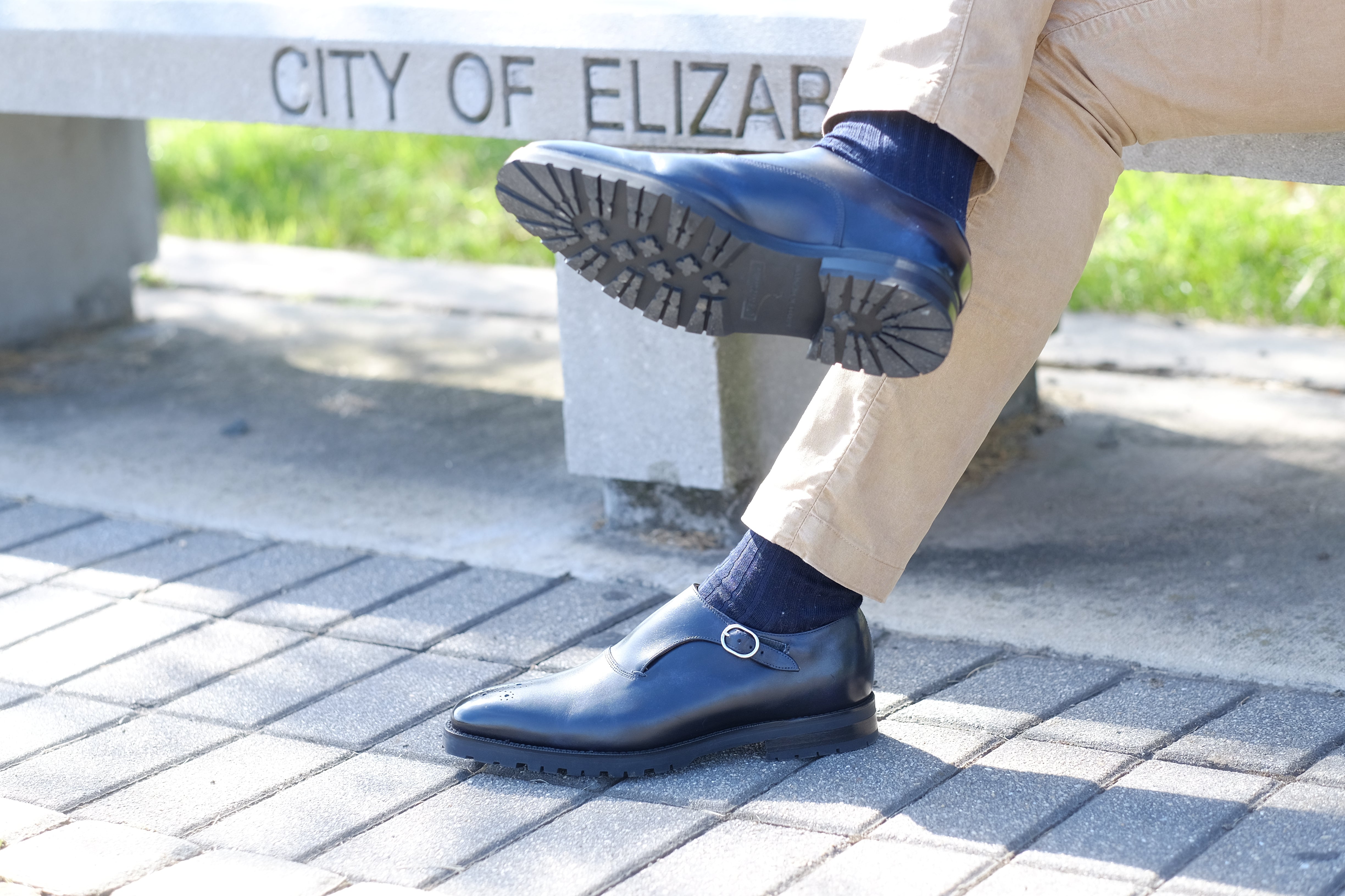 Martel - Navy Museum Calf: High-Quality Navy Museum Calf Leather Shoes for Distinguished Gentlemen.