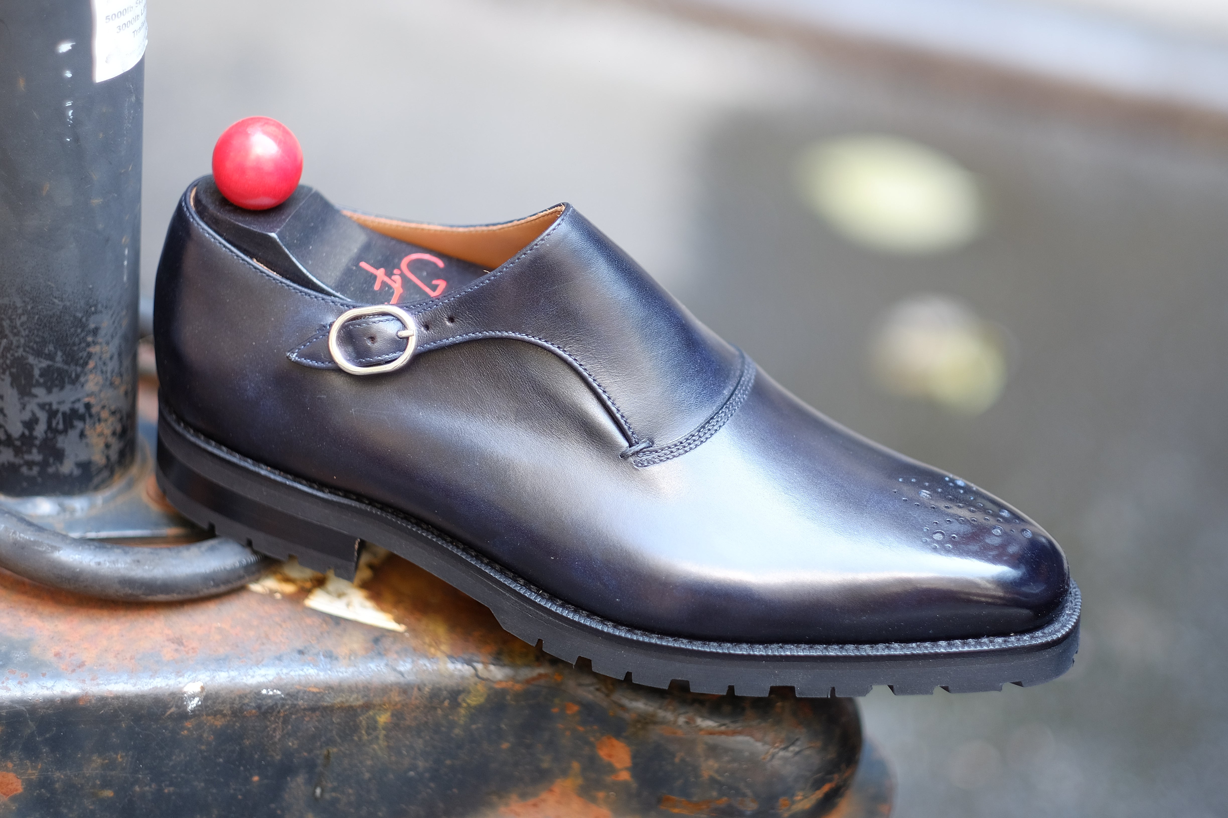 Martel - Navy Museum Calf: High-Quality Navy Museum Calf Leather Shoes for Distinguished Gentlemen.