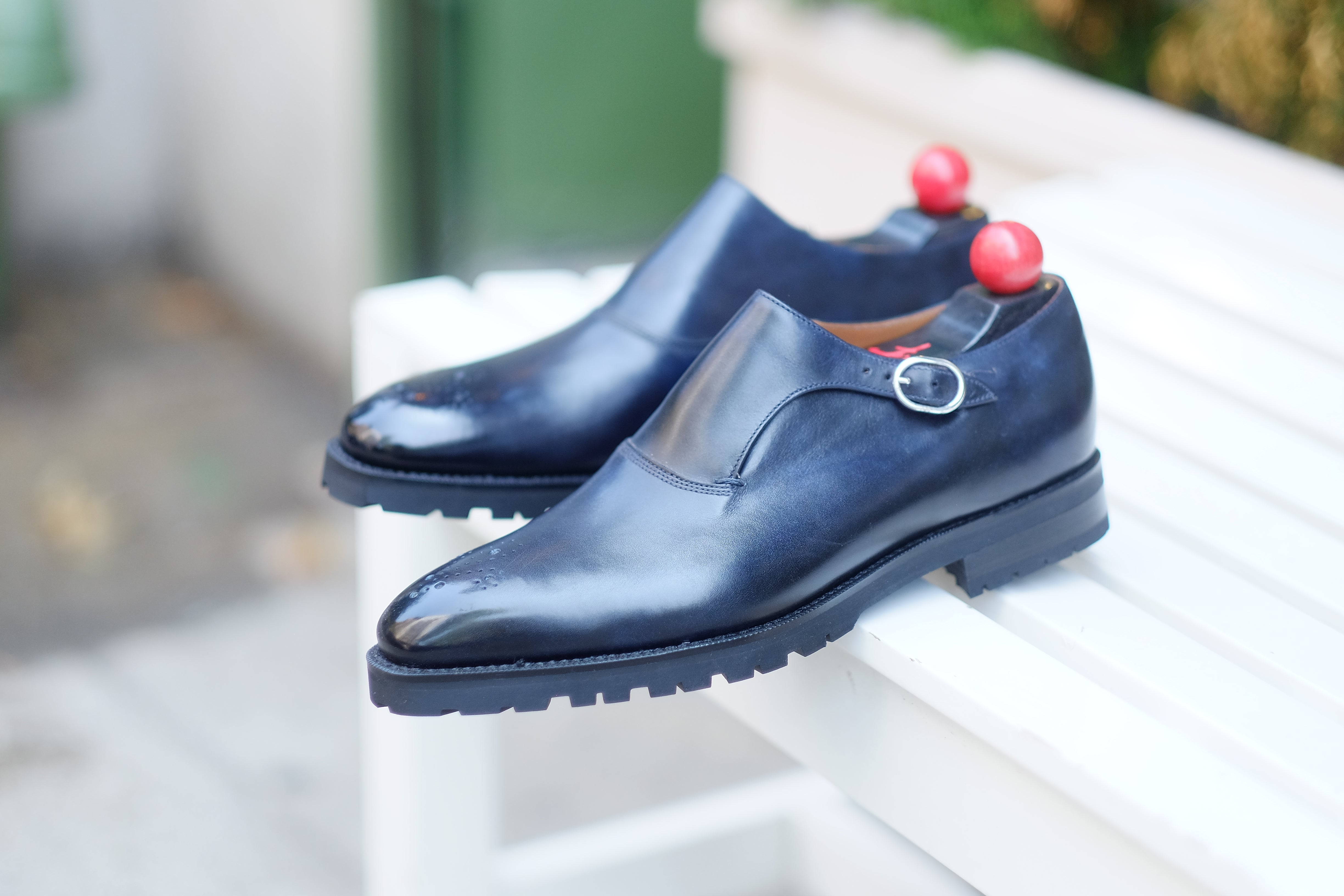 Martel - Navy Museum Calf: High-Quality Navy Museum Calf Leather Shoes for Distinguished Gentlemen.