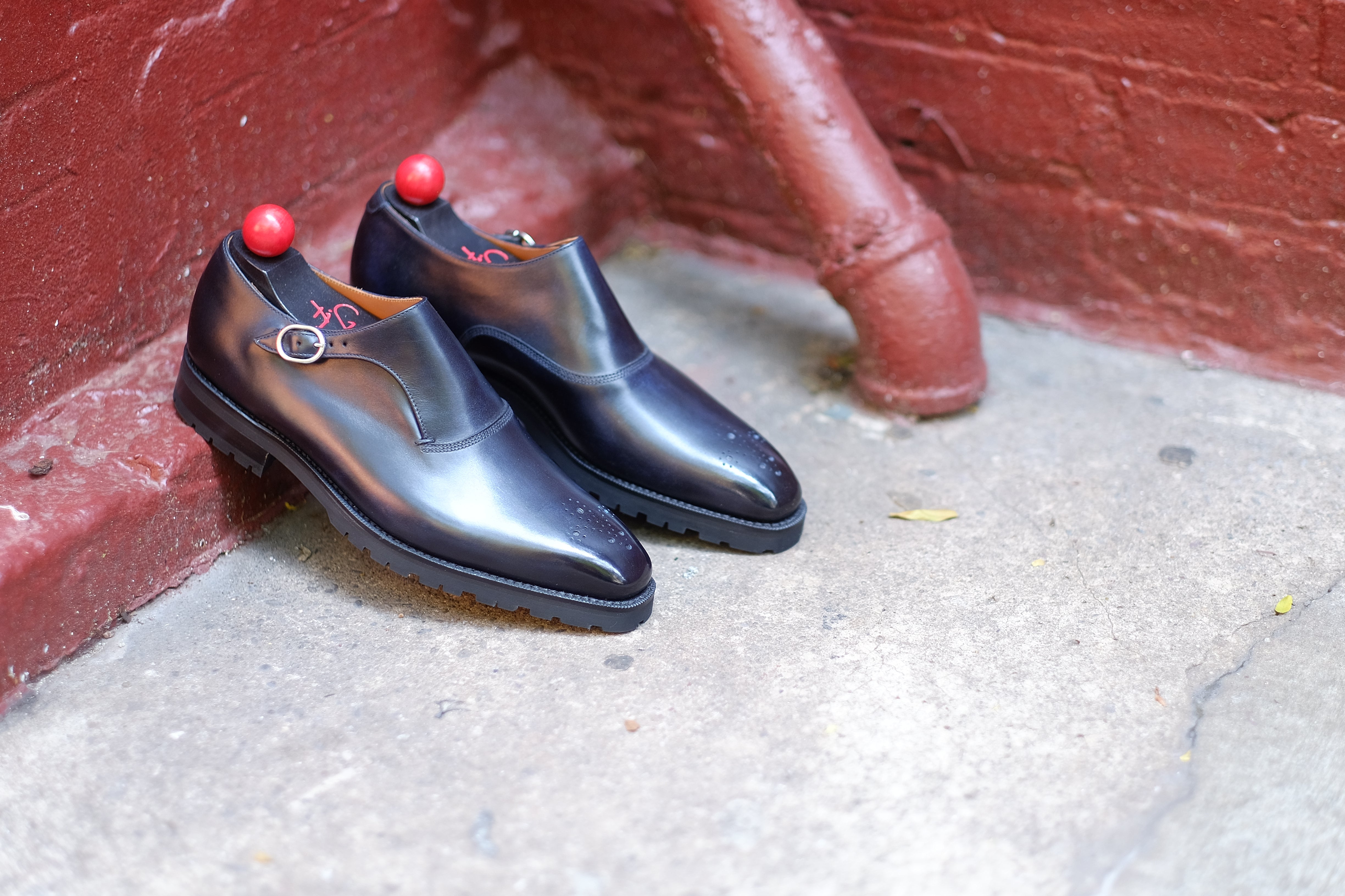 Martel - Navy Museum Calf: High-Quality Navy Museum Calf Leather Shoes for Distinguished Gentlemen.