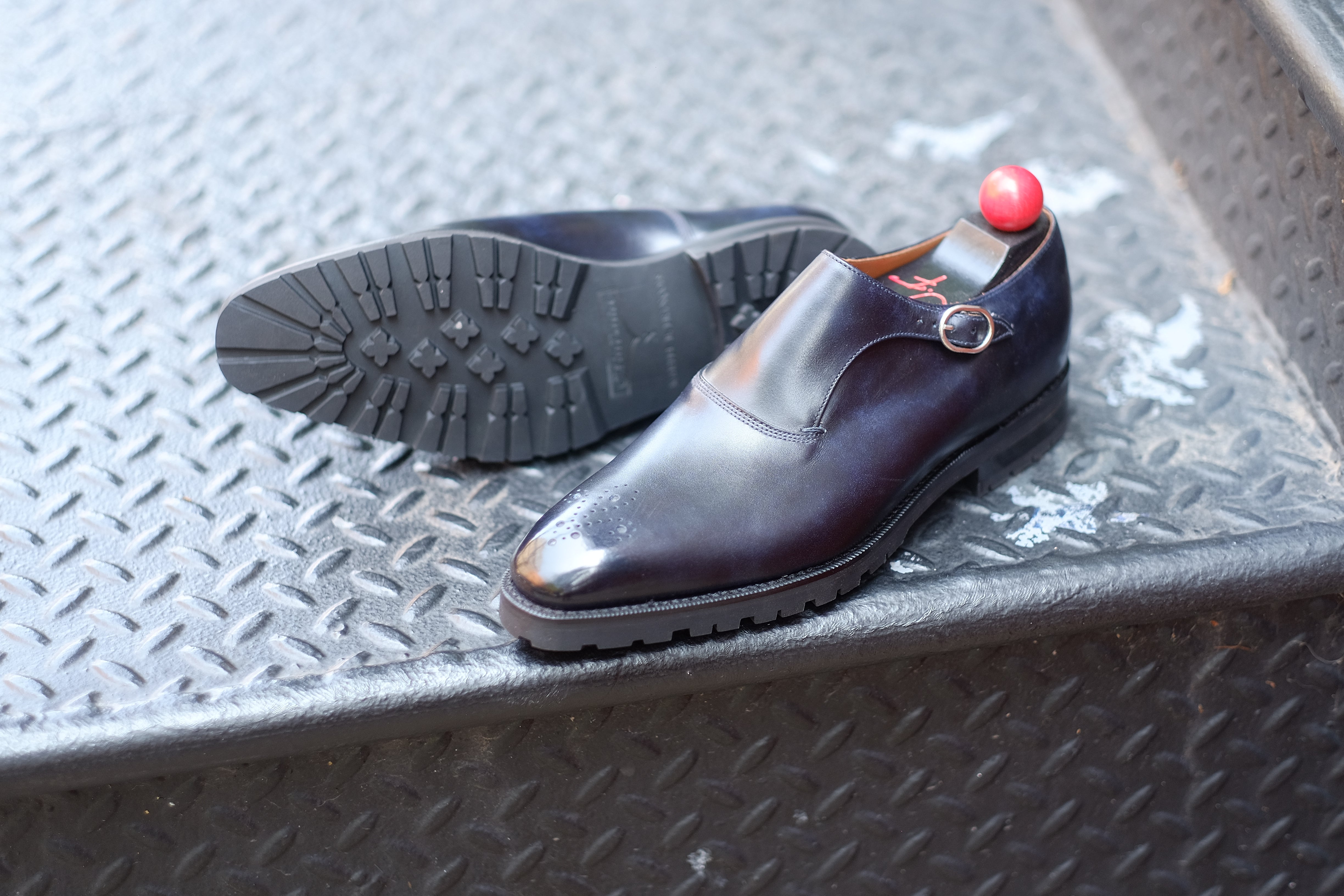 Martel - Navy Museum Calf: High-Quality Navy Museum Calf Leather Shoes for Distinguished Gentlemen.