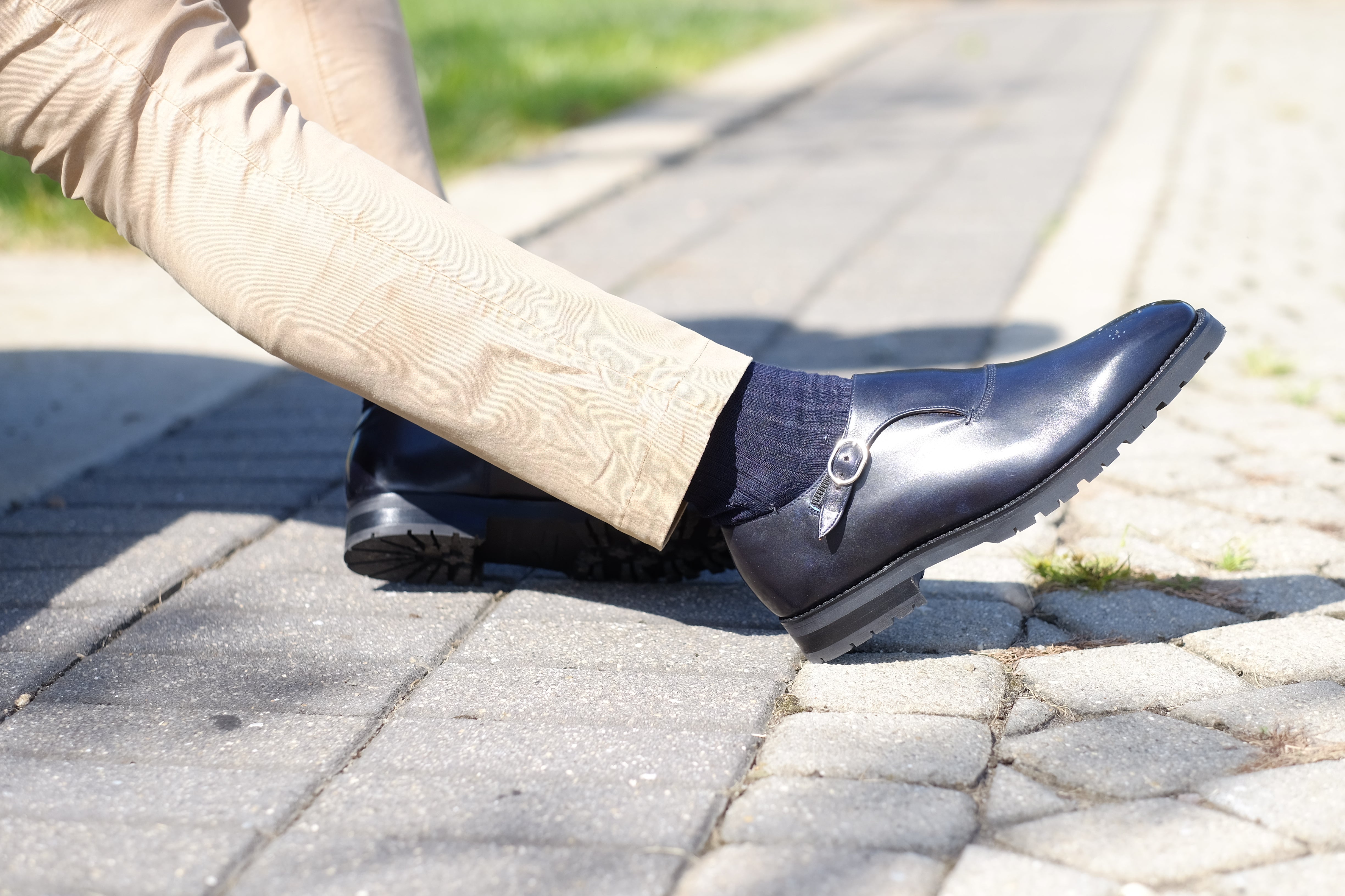 Martel - Navy Museum Calf: High-Quality Navy Museum Calf Leather Shoes for Distinguished Gentlemen.