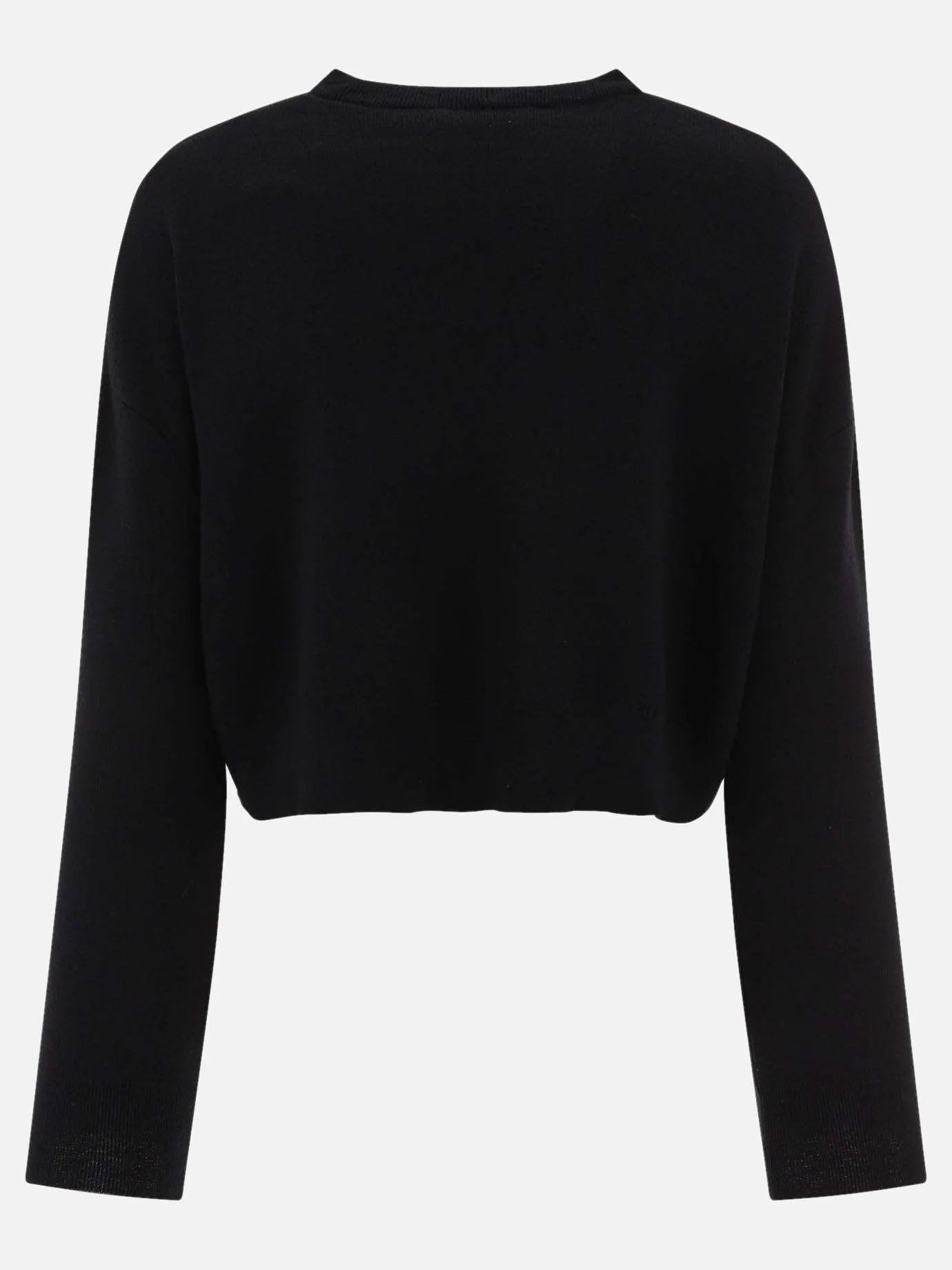 MaxMara Crew Neck Wool Sweater Casual Elegant Long Sleeves