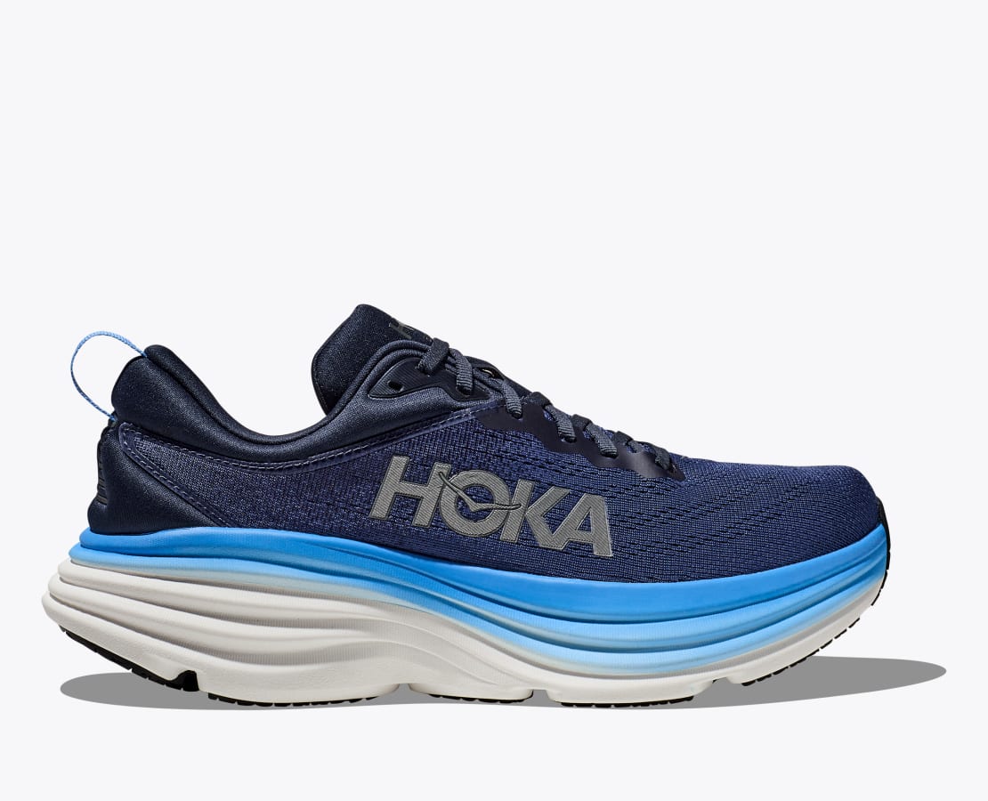 Men's Bondi 8 Outer Space/All Aboard - Hoka One One Bondi 8 Men's Running Shoes in Outer Space/All Aboard