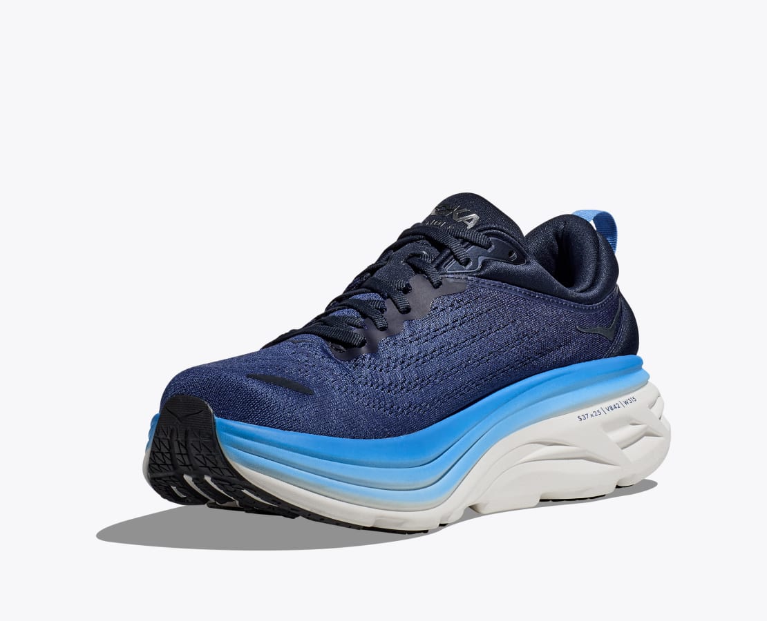 Men's Bondi 8 Outer Space/All Aboard - Hoka One One Bondi 8 Men's Running Shoes in Outer Space/All Aboard