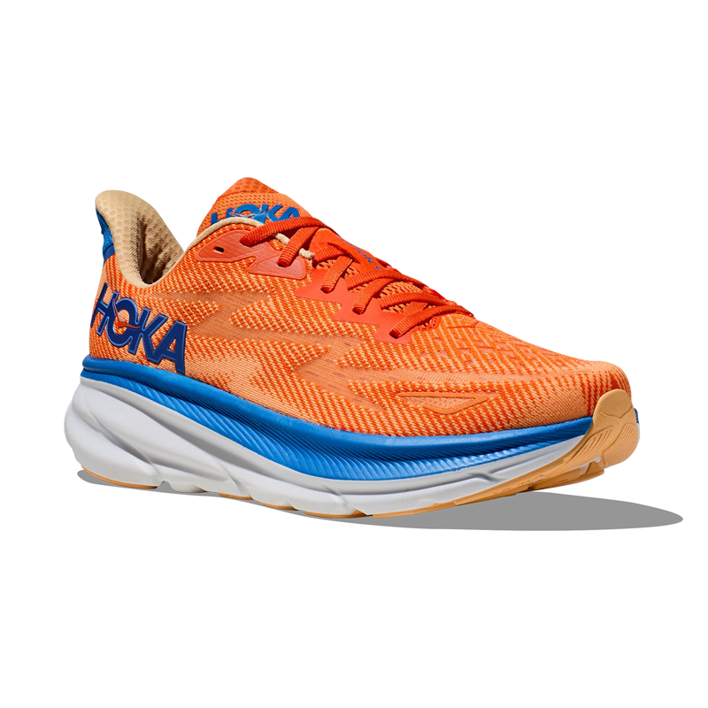 Men's Clifton 9 Orange/Impala running shoes