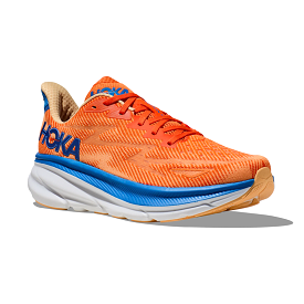 Men's Clifton 9 Orange/Impala running shoes