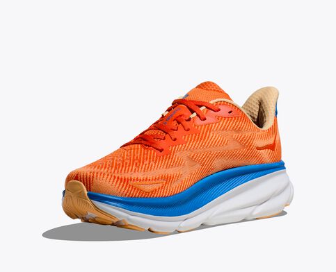 Men's Clifton 9 Orange/Impala running shoes