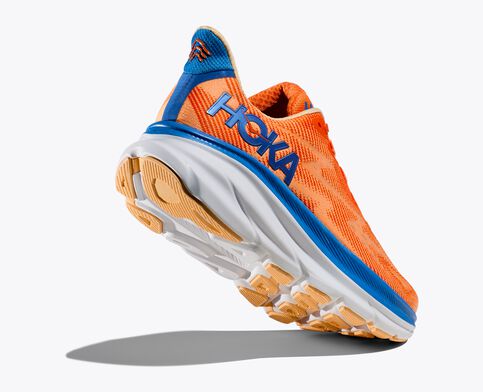 Men's Clifton 9 Orange/Impala running shoes