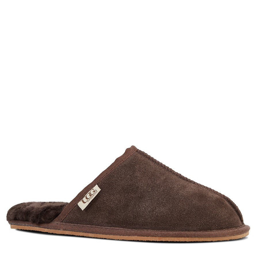 Mens Ugg Buck Slippers Chocolate - Shop Now