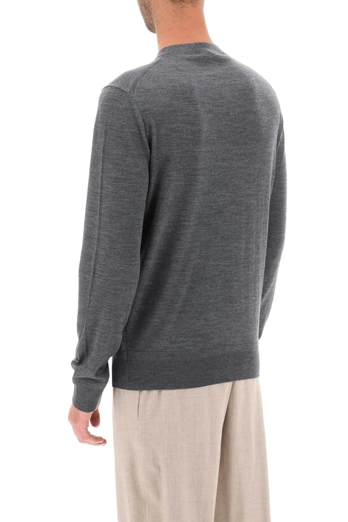 Round Neck Merino Wool Sweater