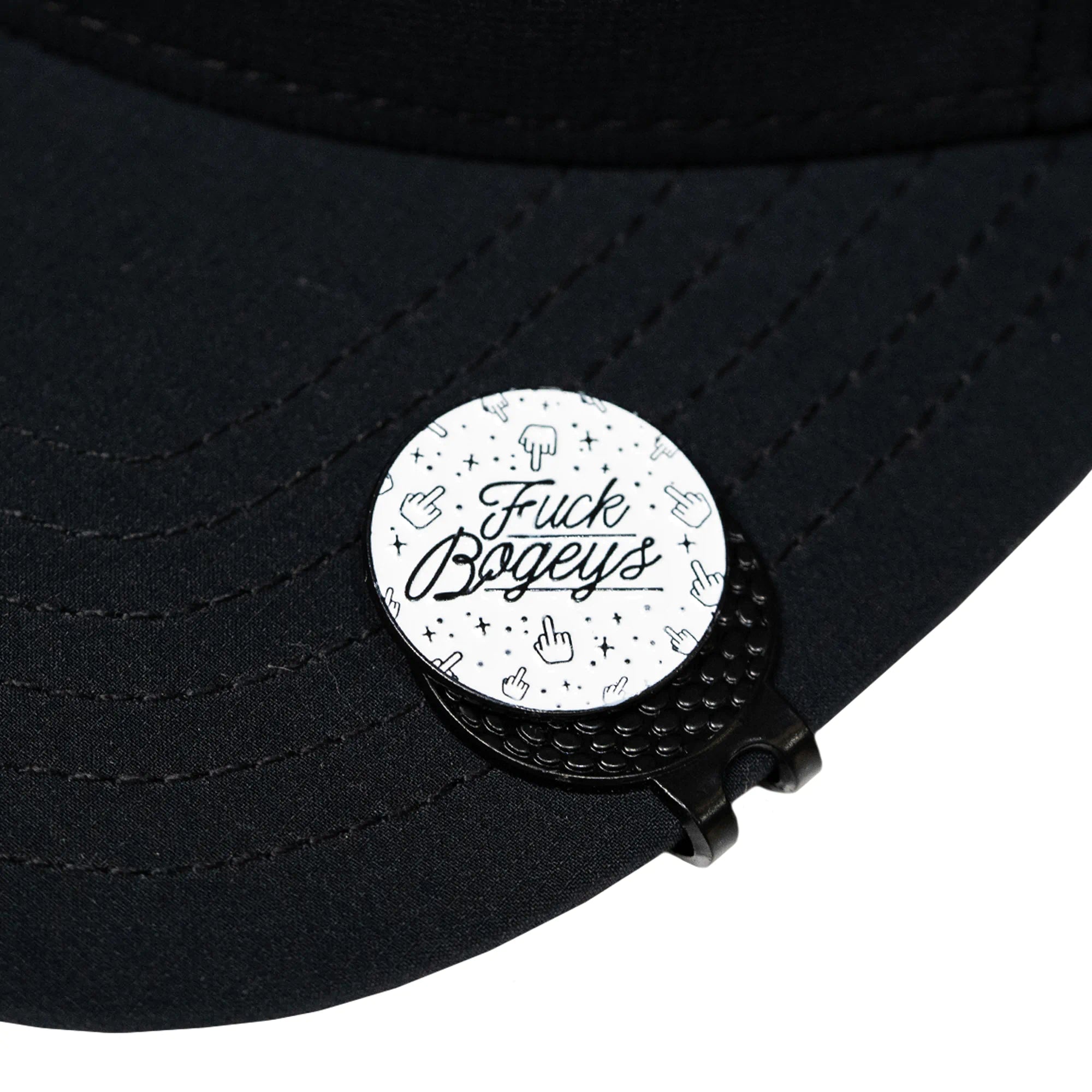 Metal Hat Clip Golf Ball Marker - Score Lower Than Bogeys