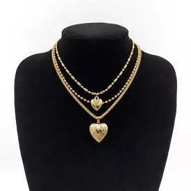 Multi-Layered Heart Necklace