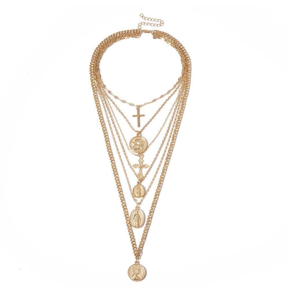 Multi Layered Pendant Necklace