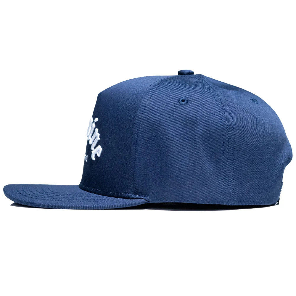 Navy Blue Flat Brim SnapBack Golf Hat - Cocaine & Hookers