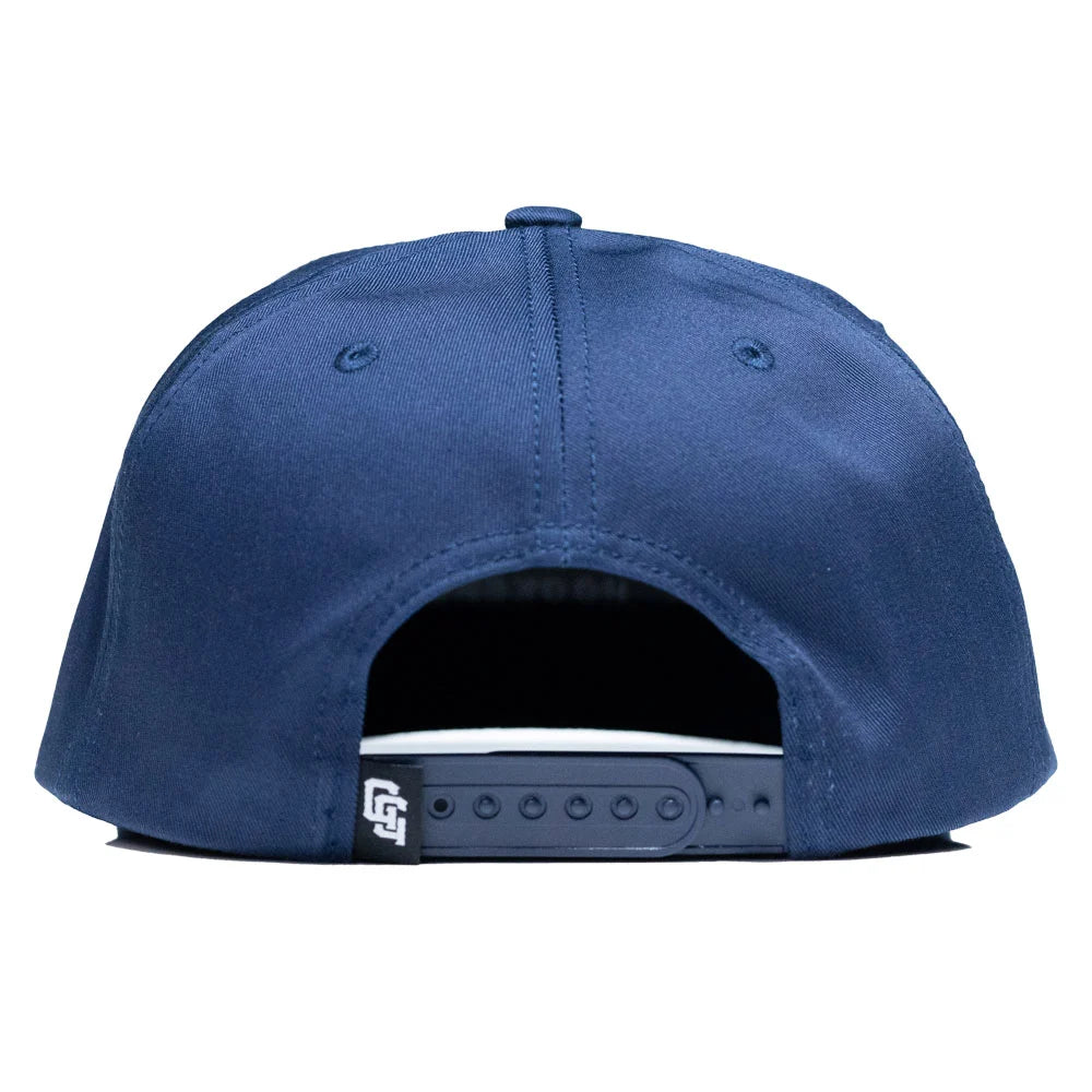 Navy Blue Flat Brim SnapBack Golf Hat - Cocaine & Hookers