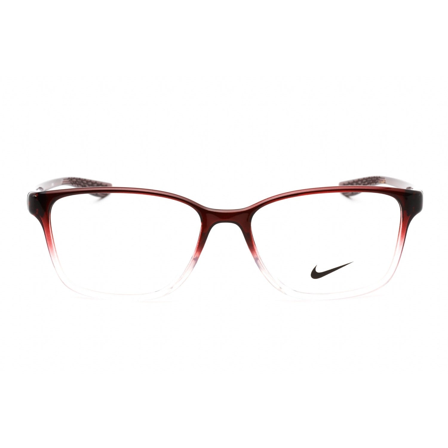 Nike 7027 Eyeglasses in Dark Beetroot Fade/Clear with Demo Lens