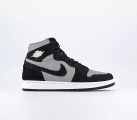 Nike Air Jordan 1 Retro Hi Grey Black White Shoes