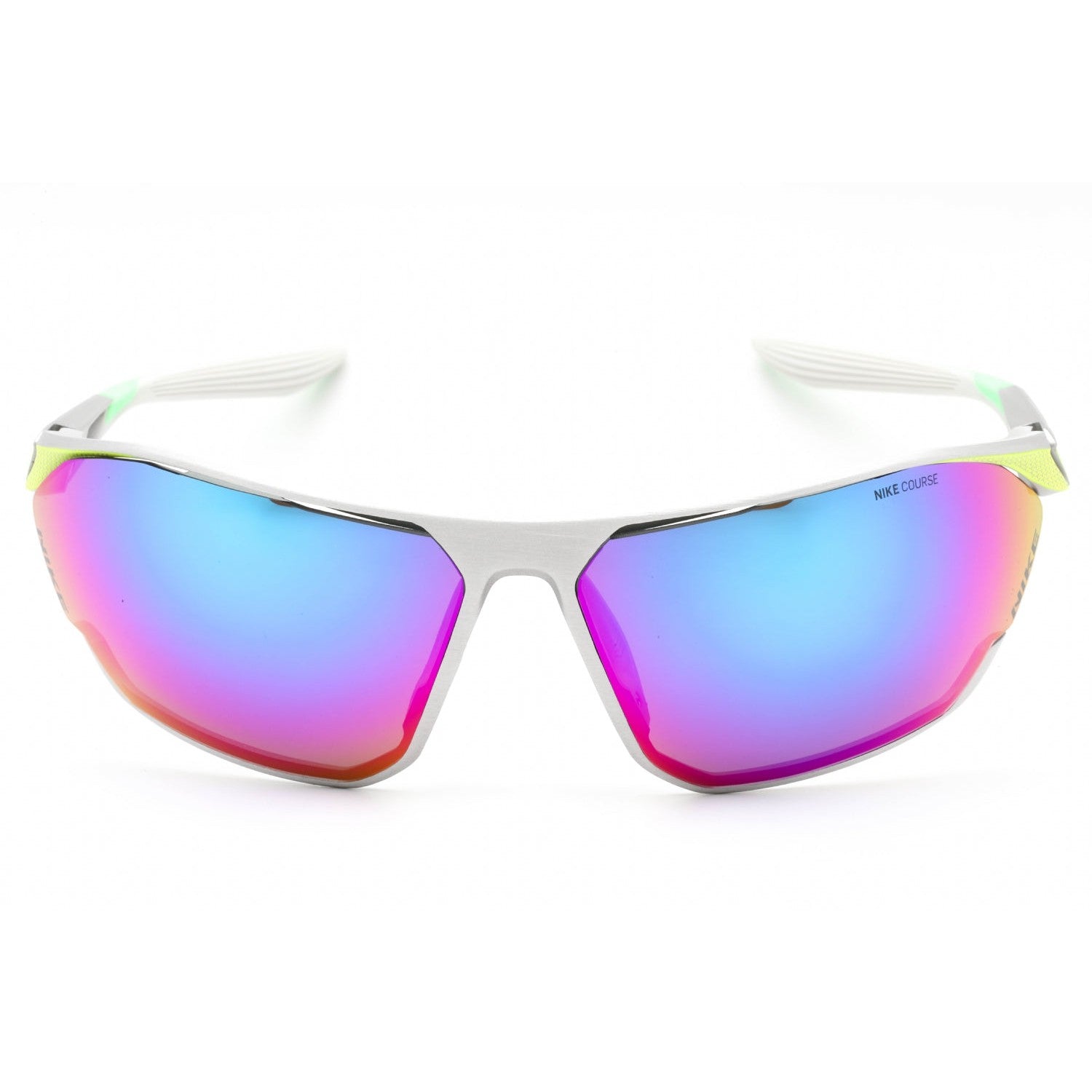 Nike DC3407 Sunglasses - Brushed Silver / Turquoise Mirror