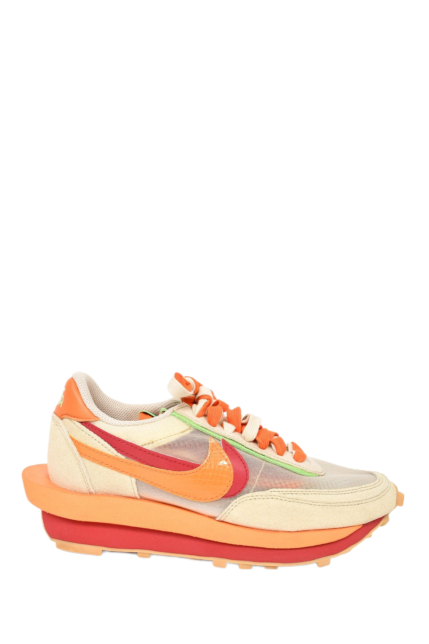 Nike Sacai Orange Beige Blazer Sneakers size 5.5 for sale.