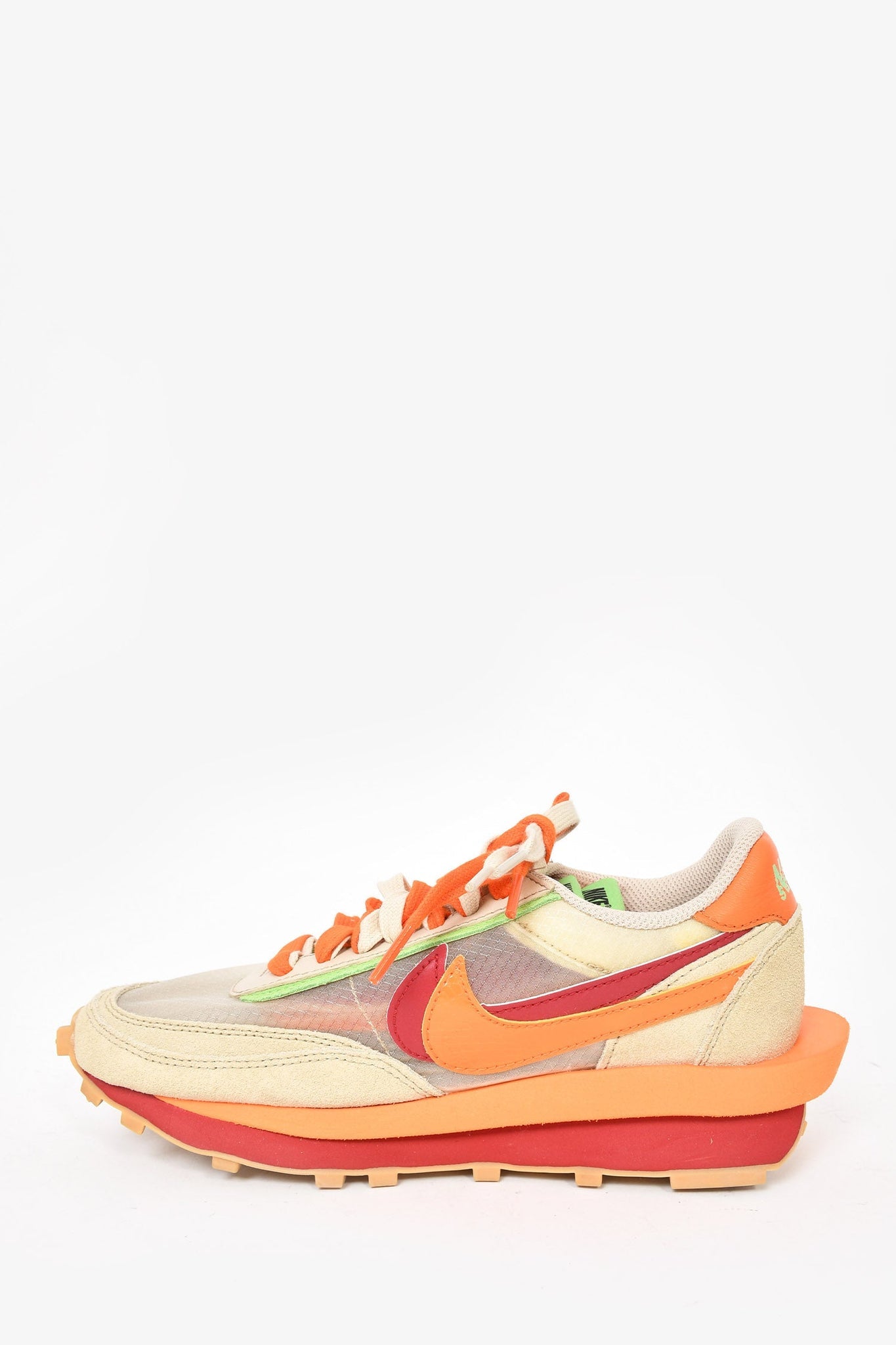 Nike Sacai Orange Beige Blazer Sneakers size 5.5 for sale.