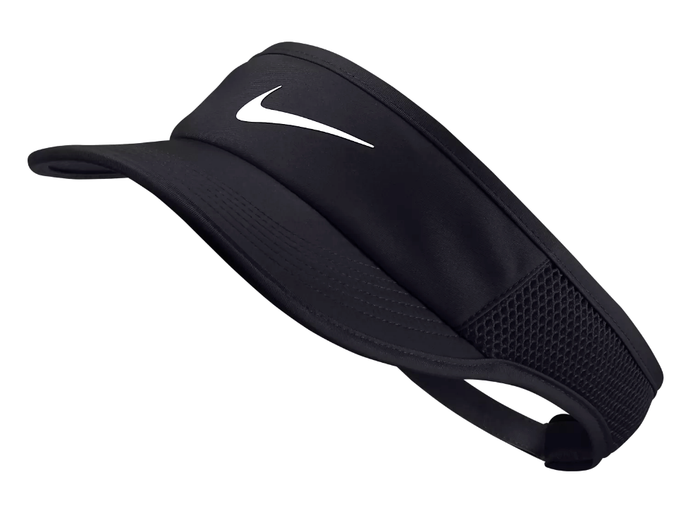 Nike visor, lightweight visor, visor with Nike Aerobill technology.