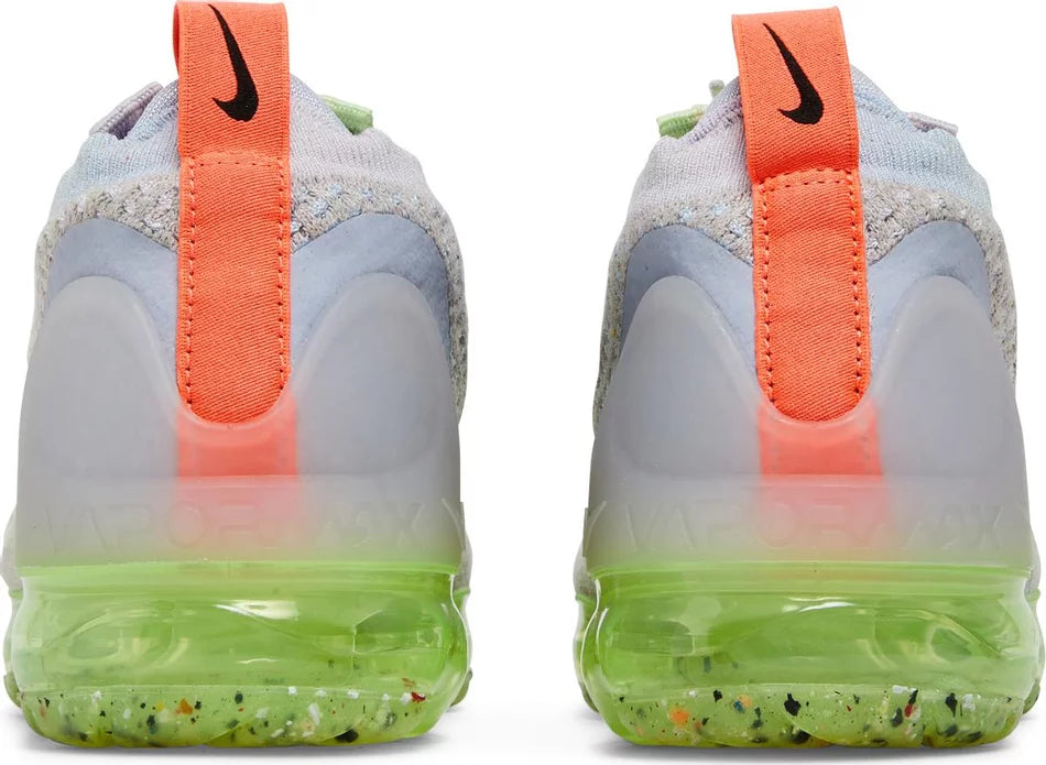 Nike Women's Air VaporMax 2021 Flyknit Light Bone Lime Ice sneakers