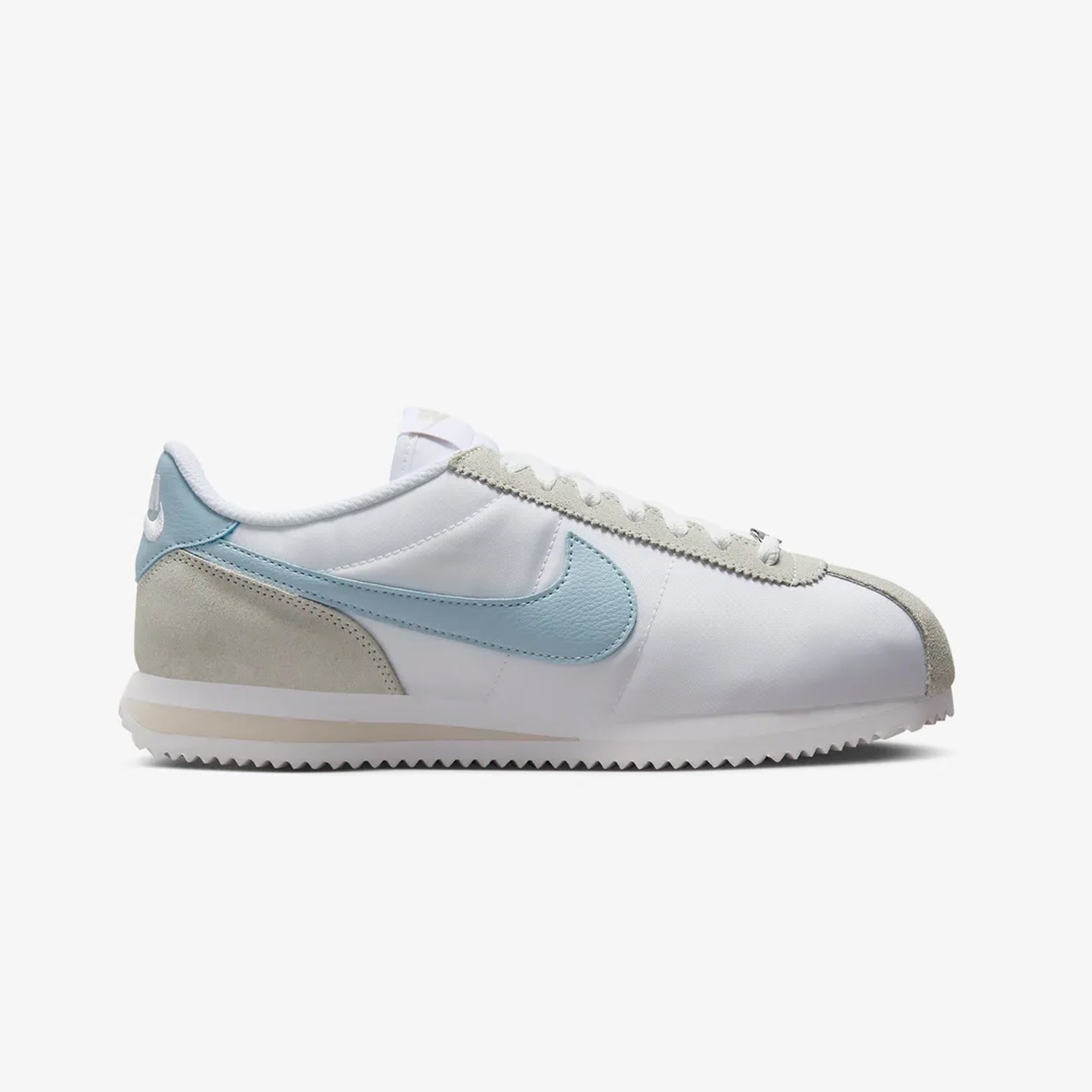 Nike Women's Cortez White/Light Armory Blue-Light Orewood Brown