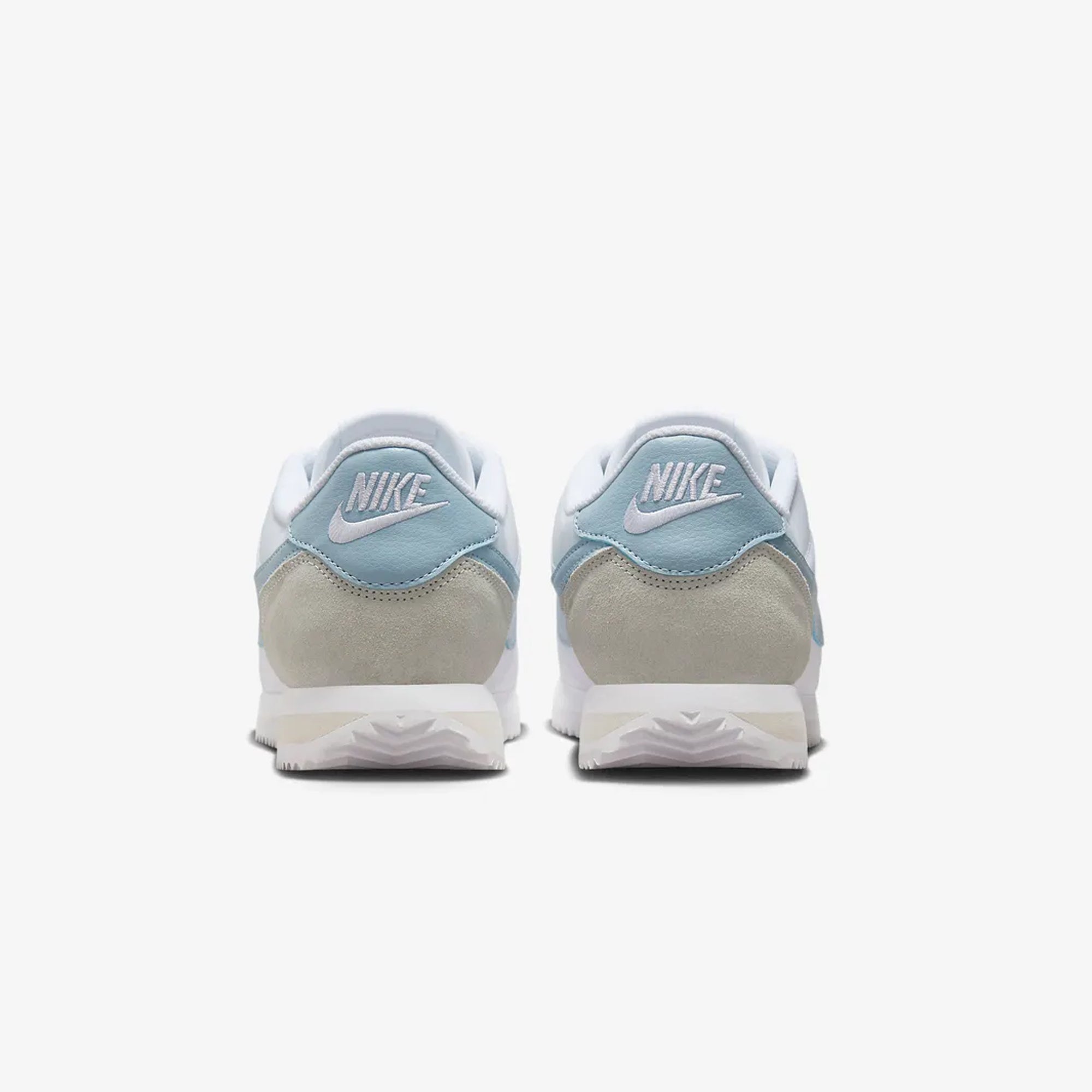 Nike Women's Cortez White/Light Armory Blue-Light Orewood Brown