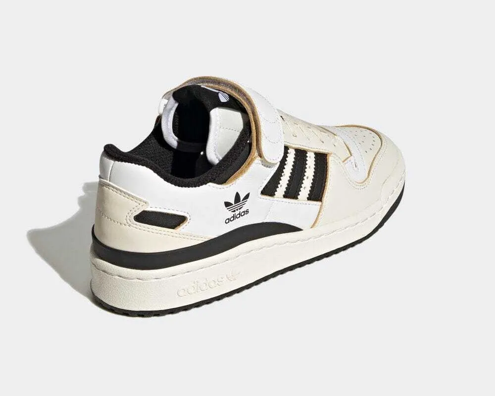 Off White Adidas Originals Forum Low Footwear Black White HR2007