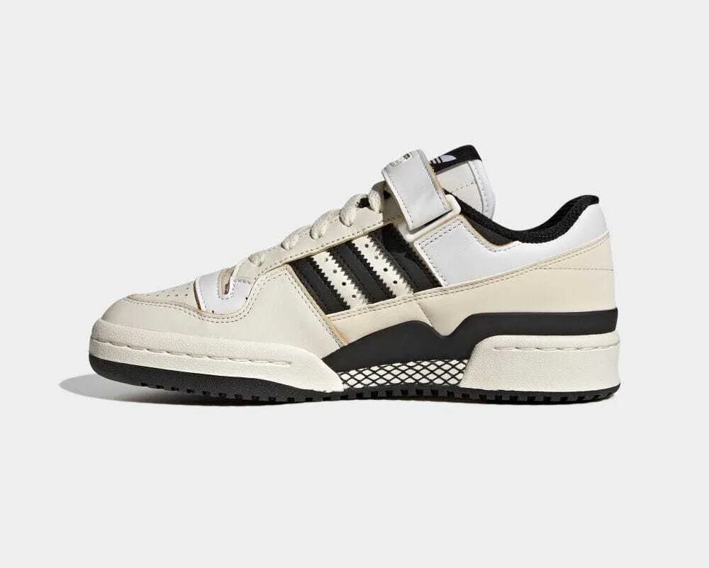 Off White Adidas Originals Forum Low Footwear Black White HR2007