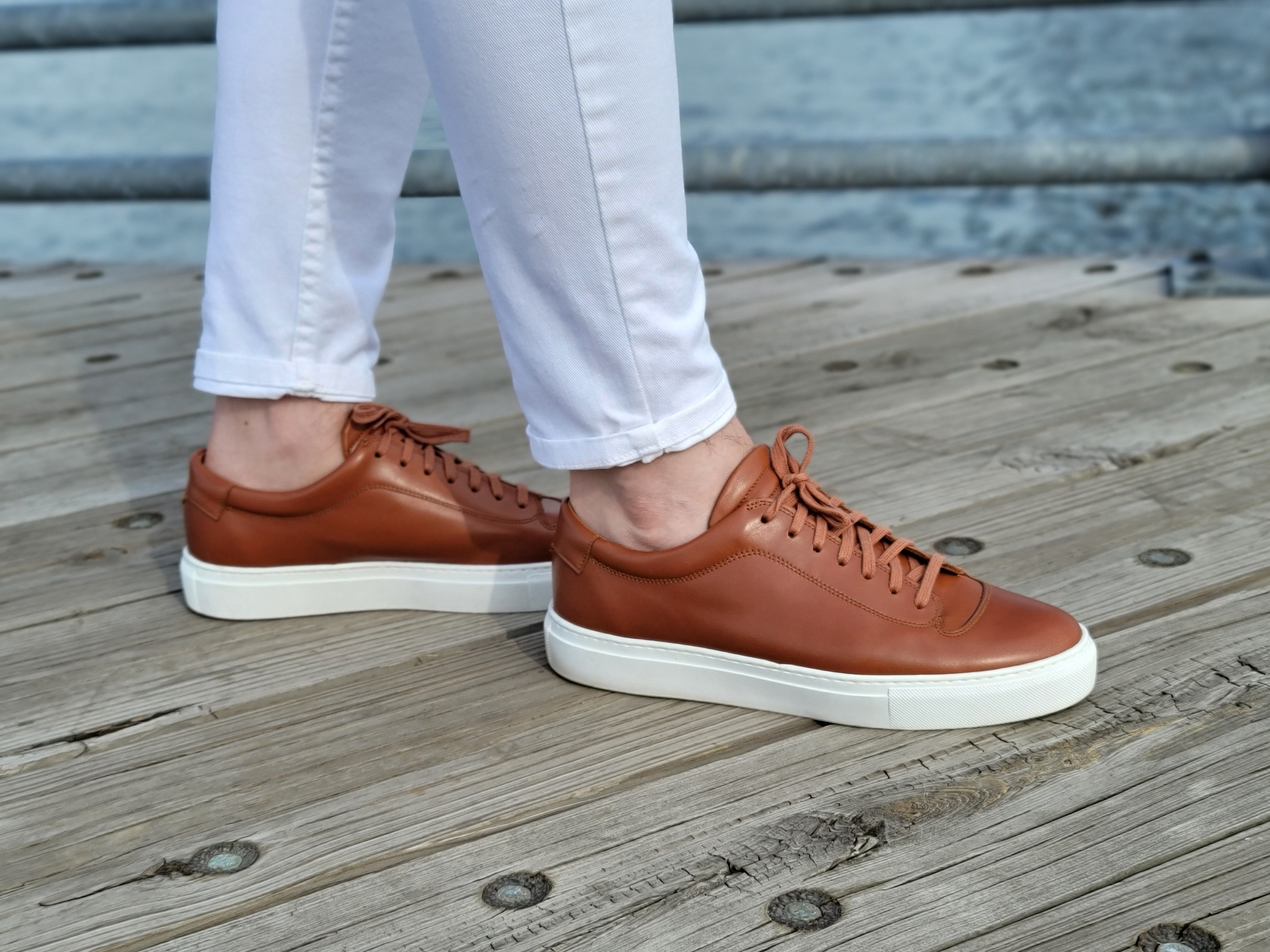 Olympia Cedar Calf White Sole