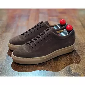 Olympia - Mocha Suede Gum Sole sneakers.