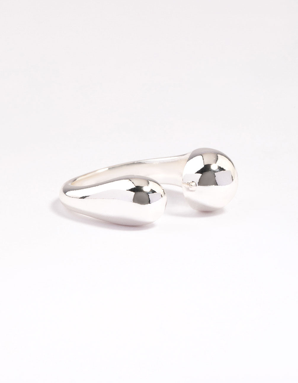 Open Sphere Silver Ring