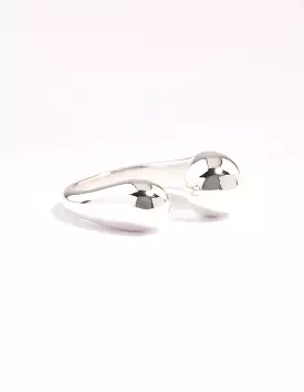 Open Sphere Silver Ring