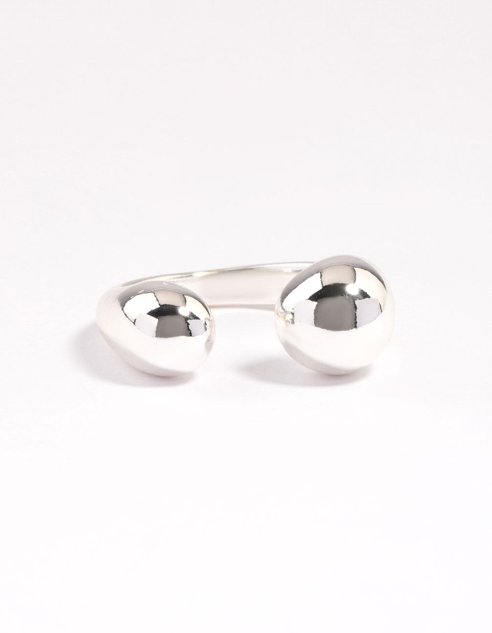 Open Sphere Silver Ring