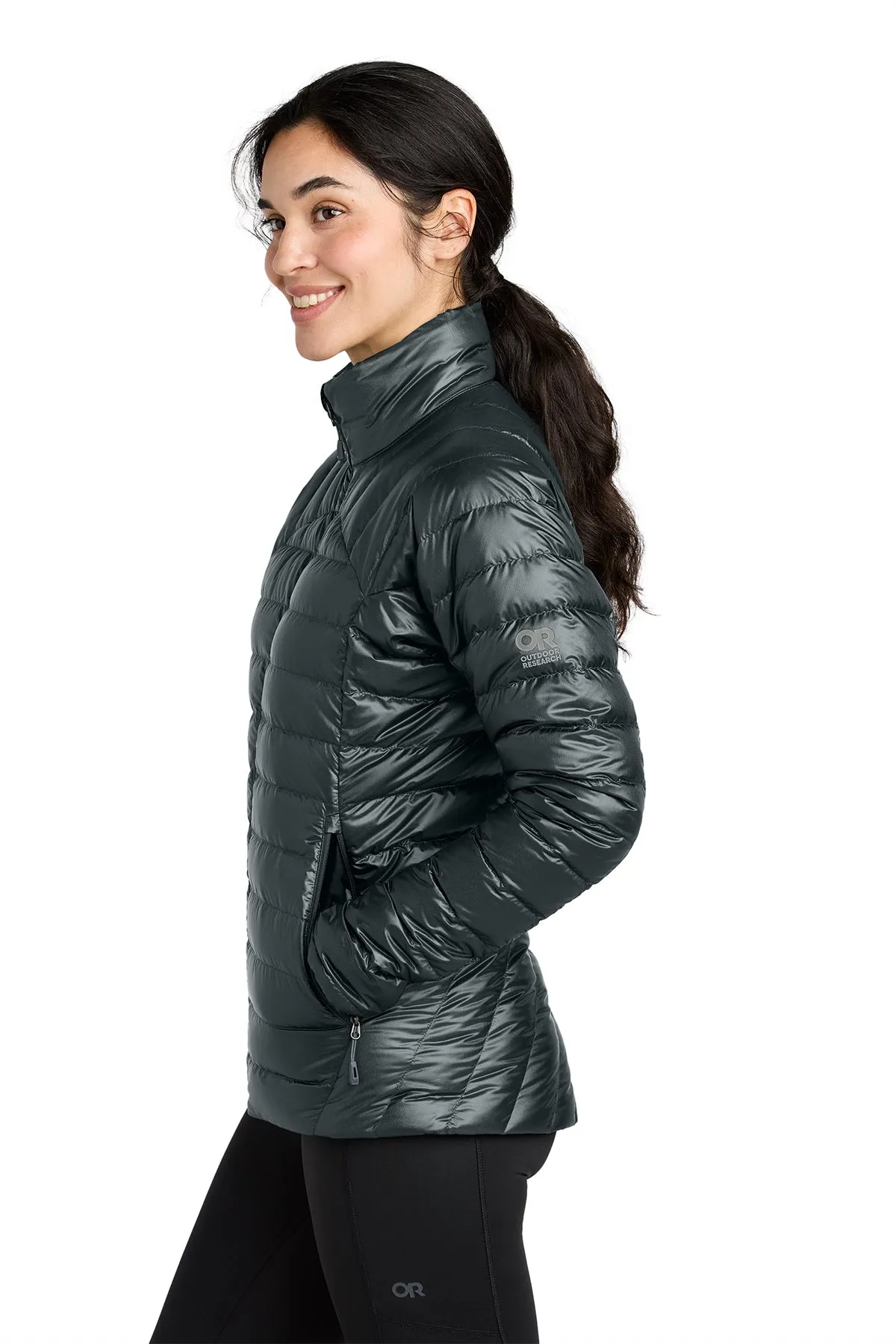 Outdoor Research Womens 800 Tech Down Custom Jackets Black