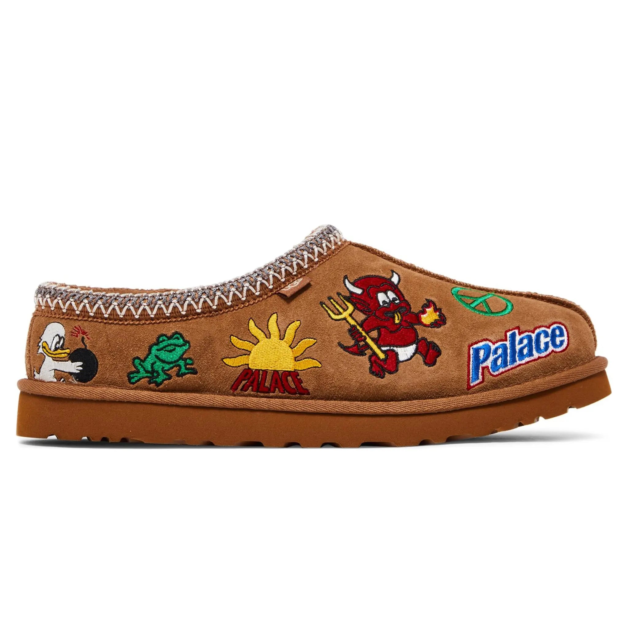 Palace UGG Tasman Chestnut Slippers